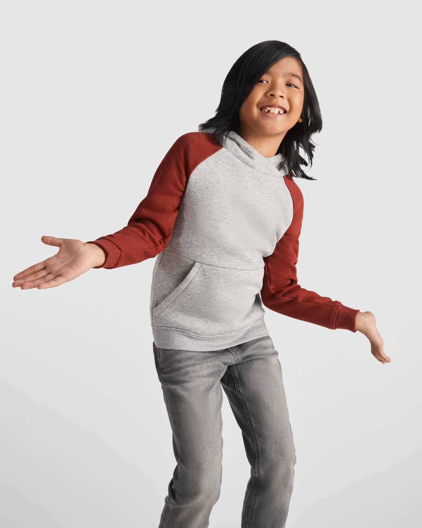 1058 Sudadera bicolor unisex (adulto y niño).