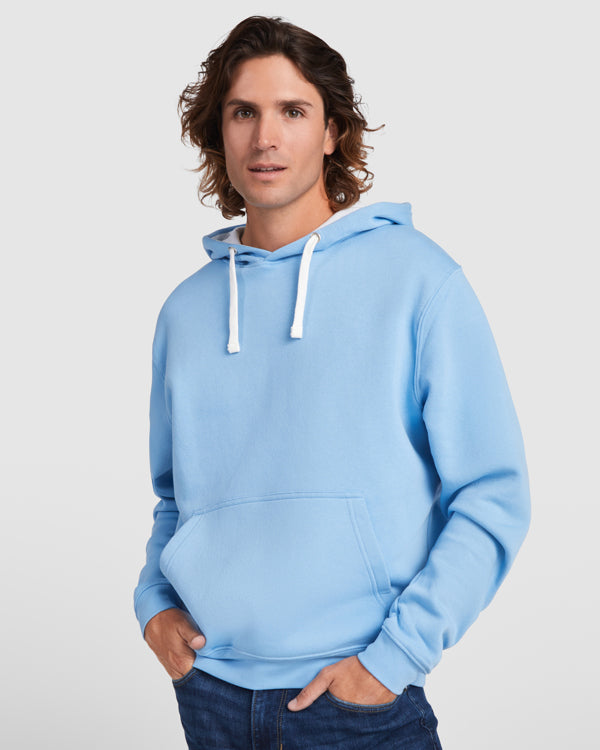 Sudaderas Capucha Bicolor para Grupos. Premium Superior