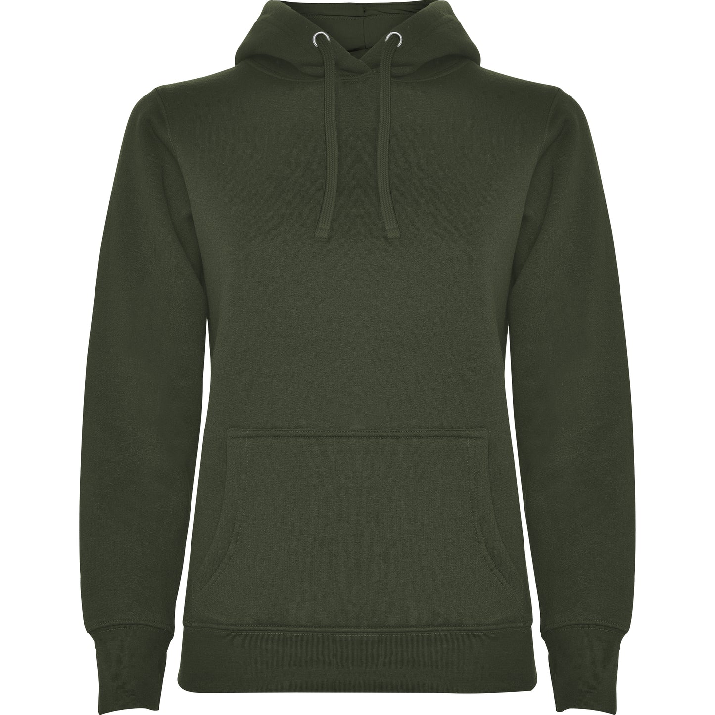 1068 Sudadera entallada con capucha bicolor y bolsillo.