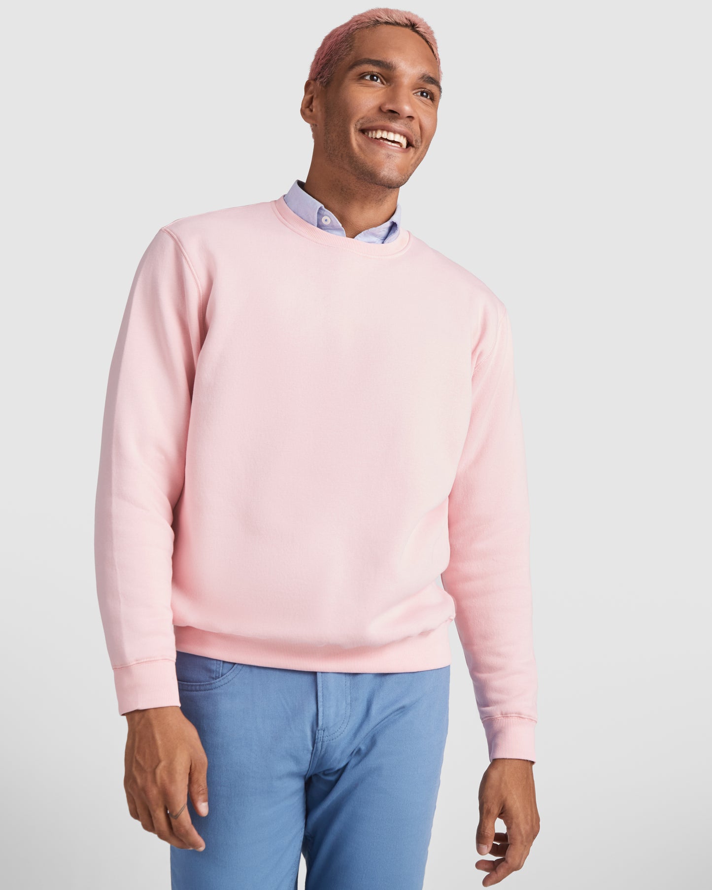 1071 Sudadera Unisex en Algodón Orgánico Peinado y Poliéster Reciclado.
