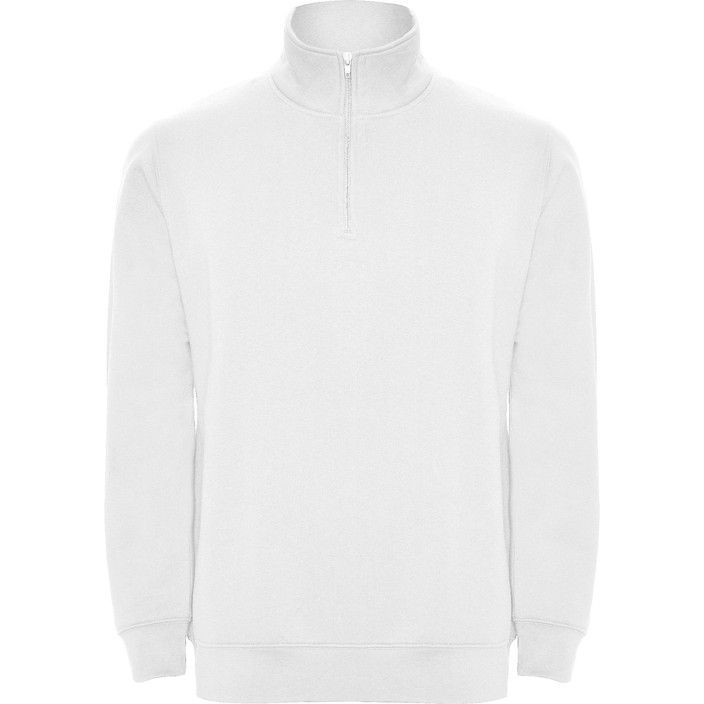 1109 Sudadera con media cremallera a tono y cuello alto