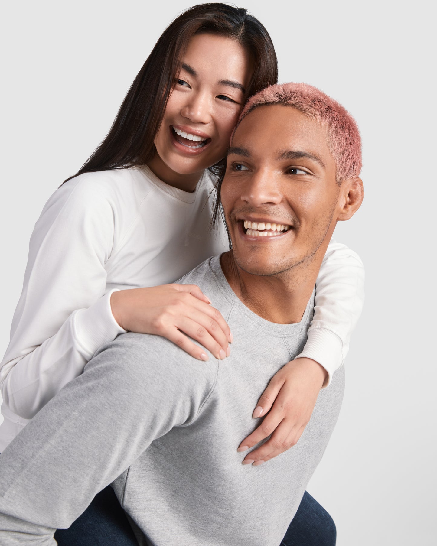 1111 Sudadera entallada de manga larga estilo ranglán