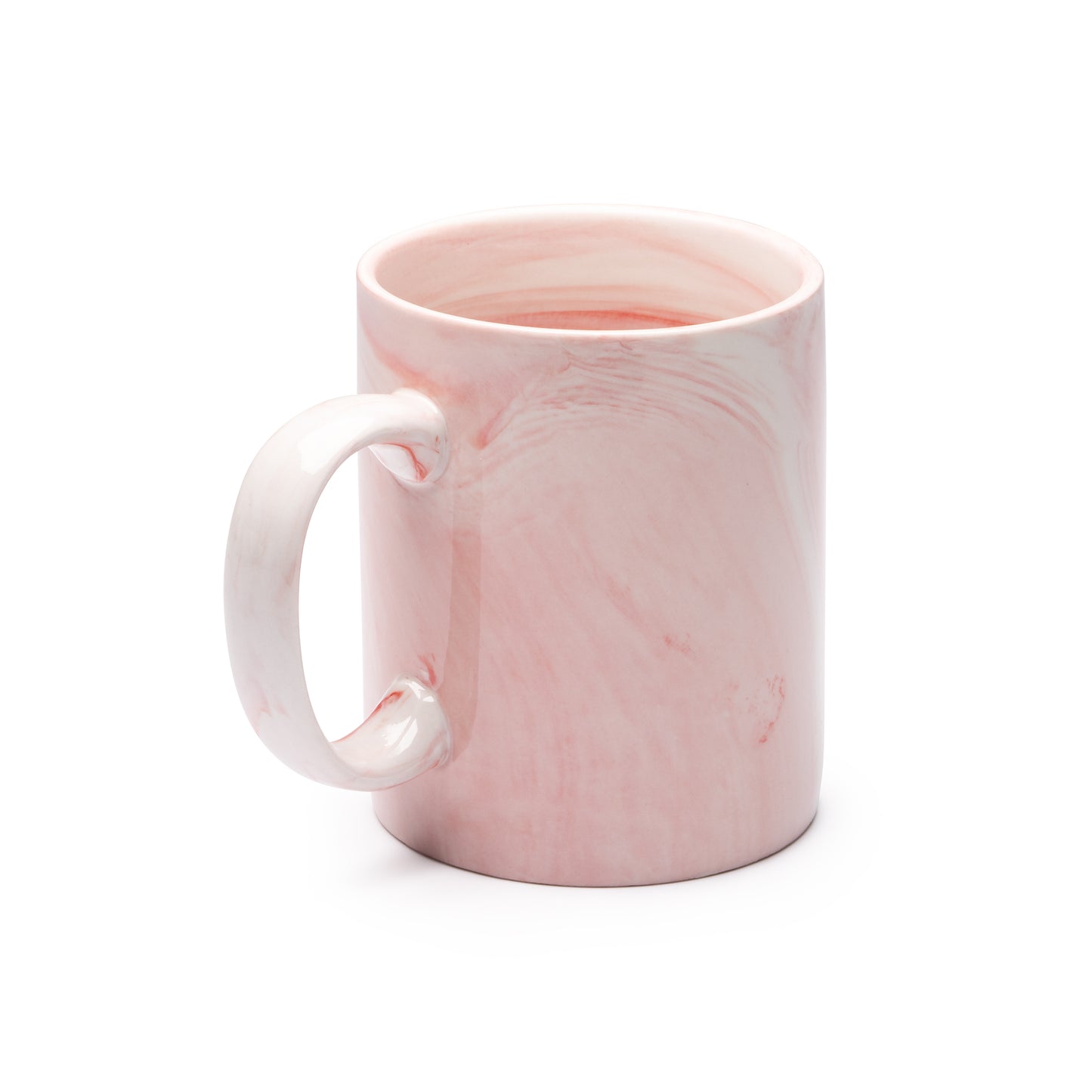 Taza de cerámica con acabado efecto mármol. Con una capacidad de 350 ml