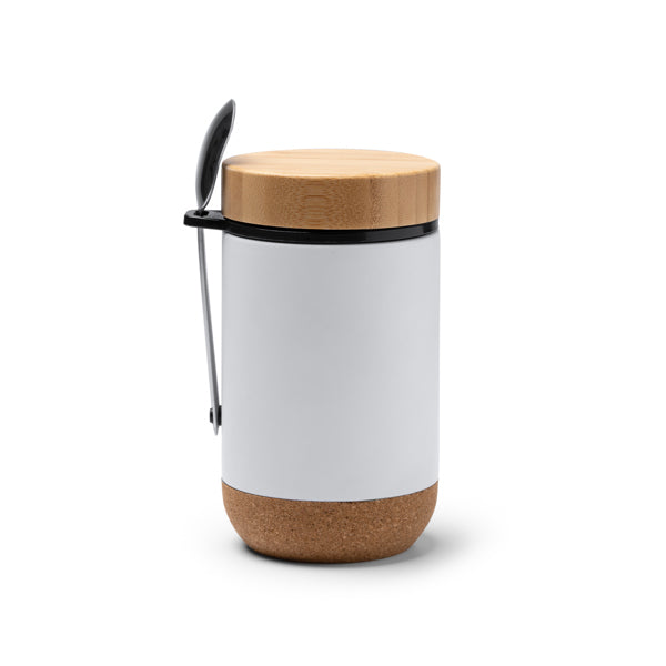 Termo multiusos con tapa de bambú