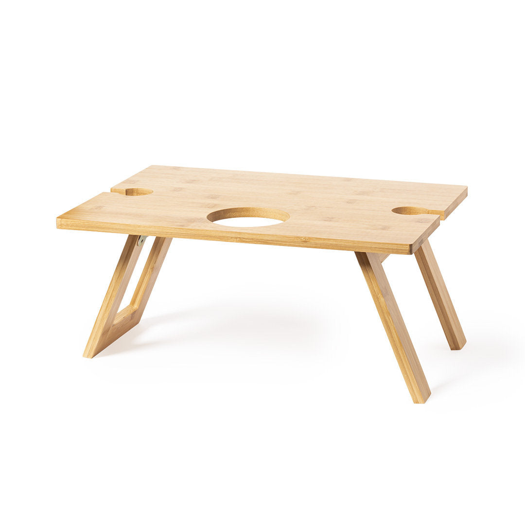 Mesa plegable para los aficionados al mundo del vino.
