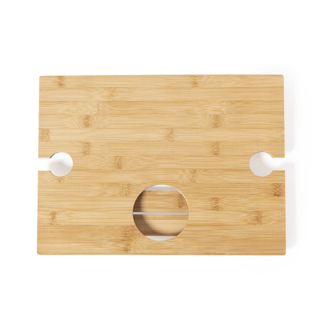 Mesa plegable para los aficionados al mundo del vino.