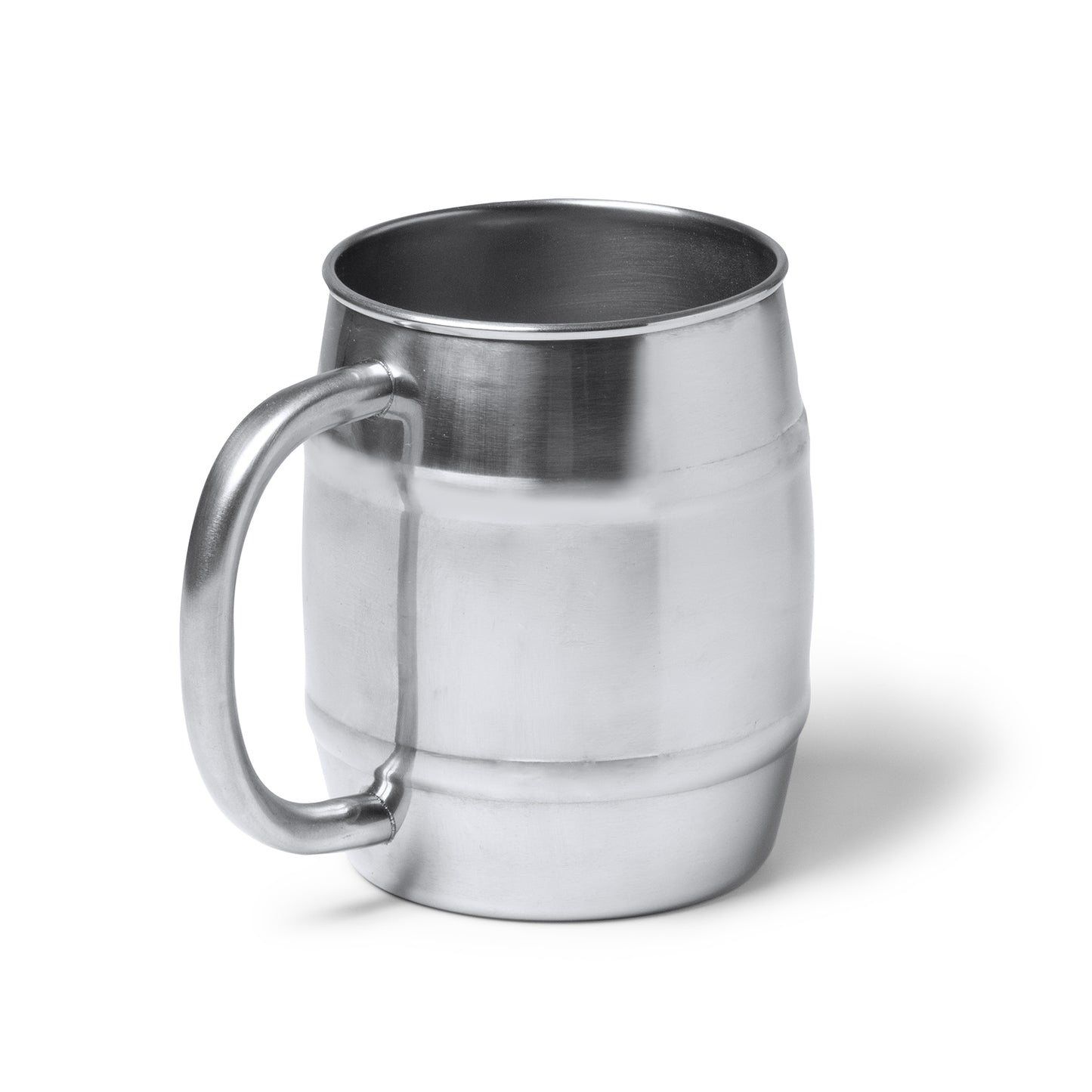 Jarra de acero inoxidable 304 con acabado efecto espejo. Capacidad de 500 ml.