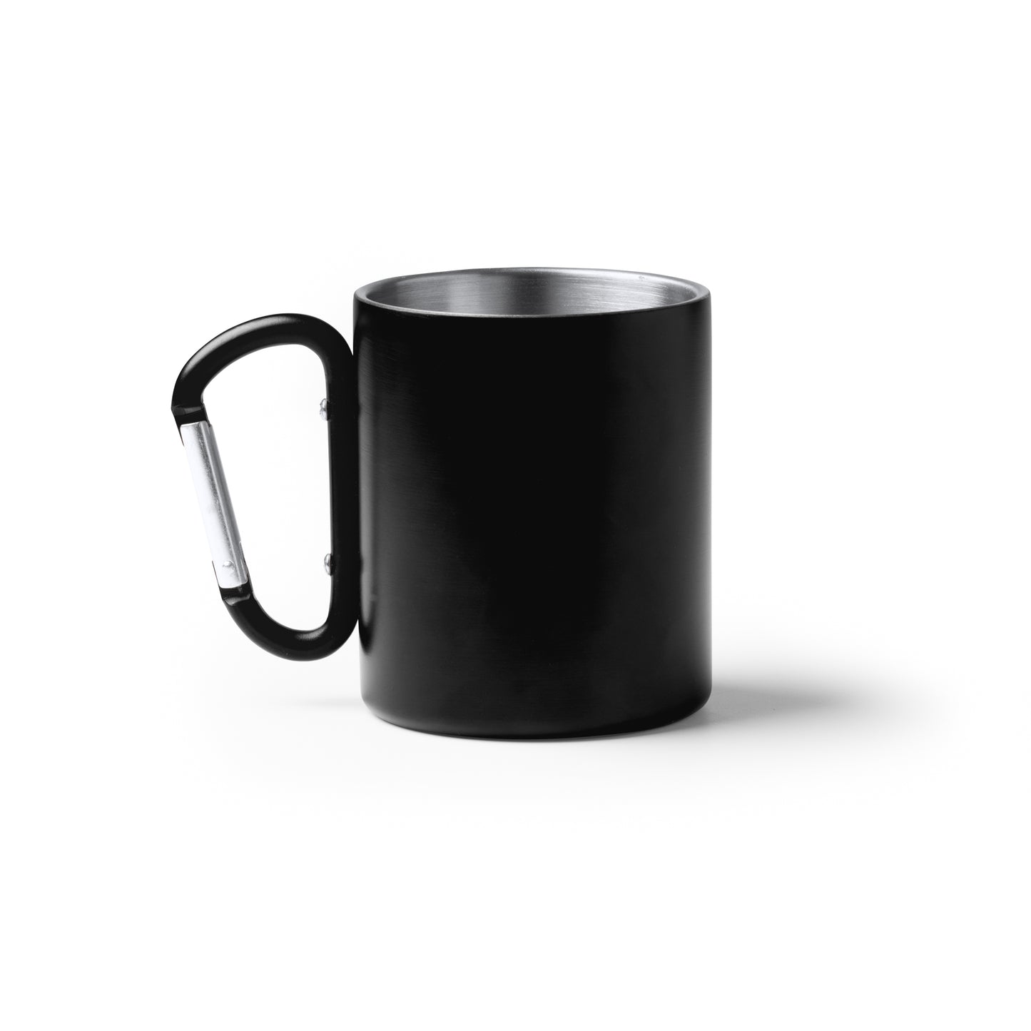 Taza de acero reciclado 304 inoxidable de doble pared en acabado mate. Capacidad de 300 ml.