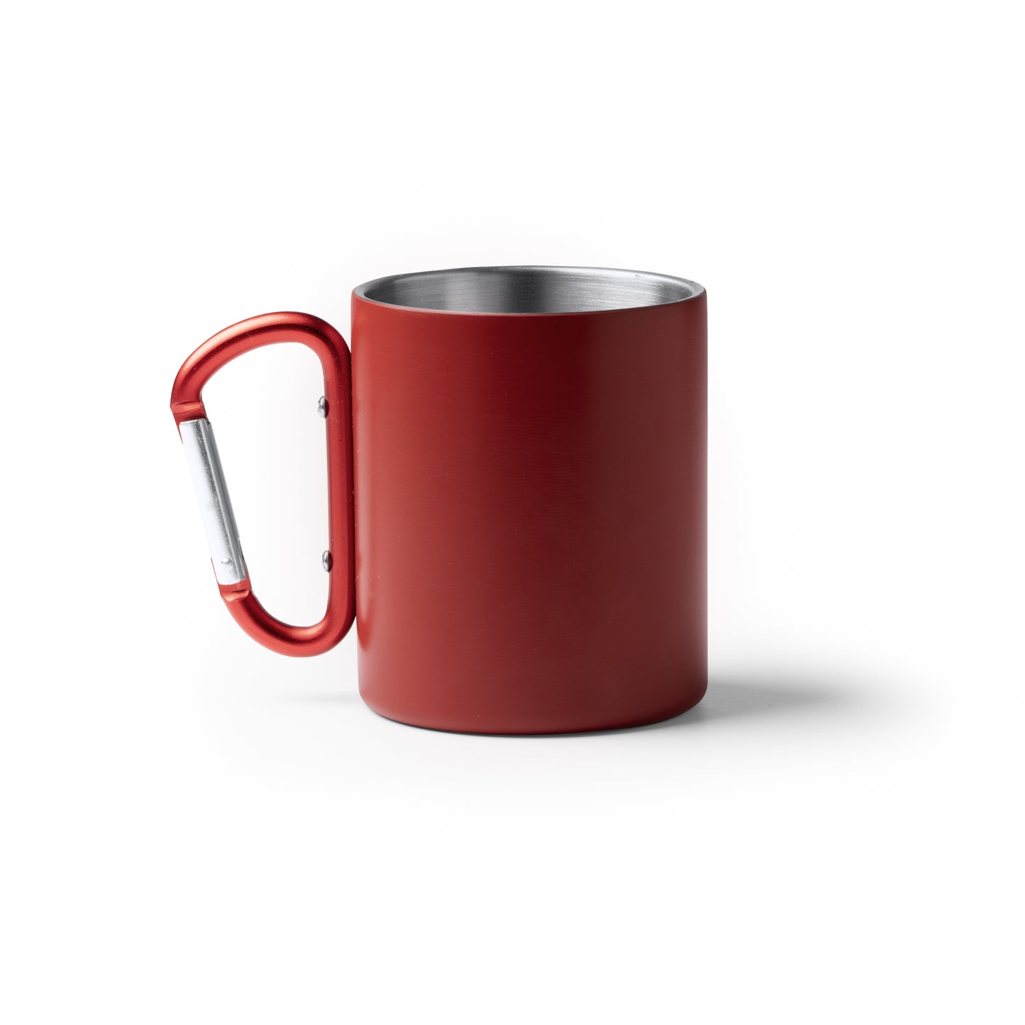 Taza de acero reciclado 304 inoxidable de doble pared en acabado mate. Capacidad de 300 ml.