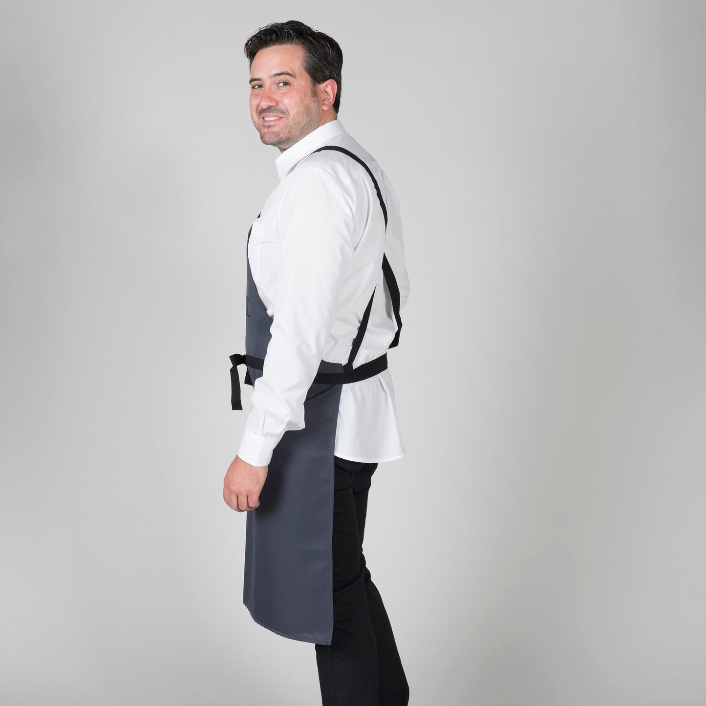 DELANTAL CON PETO GOURMET ESTAMPADO 92X75 CM