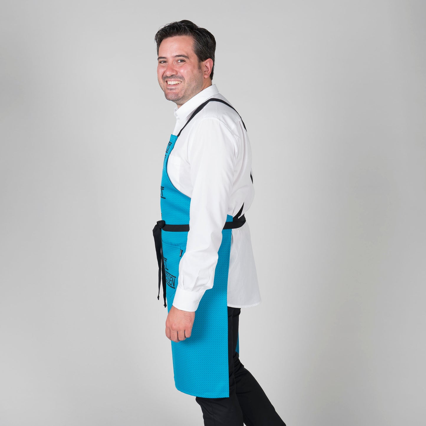 DELANTAL CON PETO GOURMET ESTAMPADO 92X75 CM
