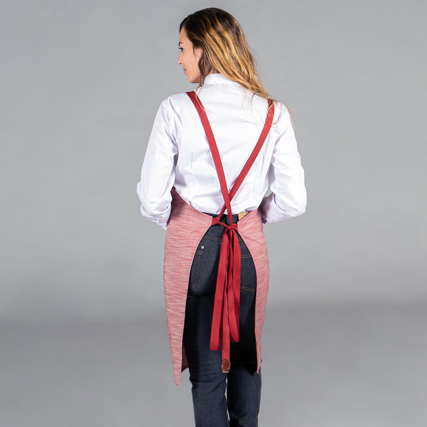 DELANTAL CON PETO SARGA RUSTICA 87X74 CM