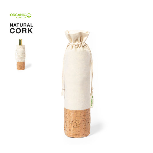 Bolsa para botellas de línea nature. Fabricada en algodón orgánico 100%