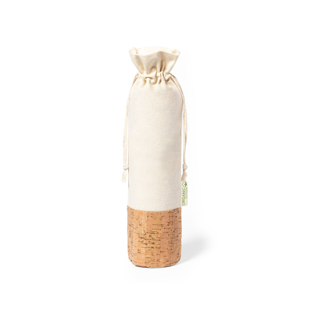Bolsa para botellas de línea nature. Fabricada en algodón orgánico 100%
