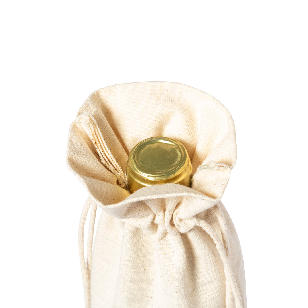 Bolsa para botellas de línea nature. Fabricada en algodón orgánico 100%