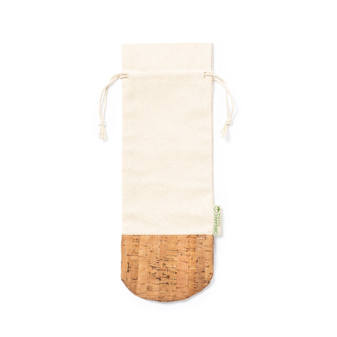 Bolsa para botellas de línea nature. Fabricada en algodón orgánico 100%