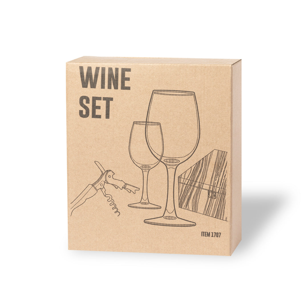 Set de vinos de elegante diseño circular acabado en polipiel (copia)