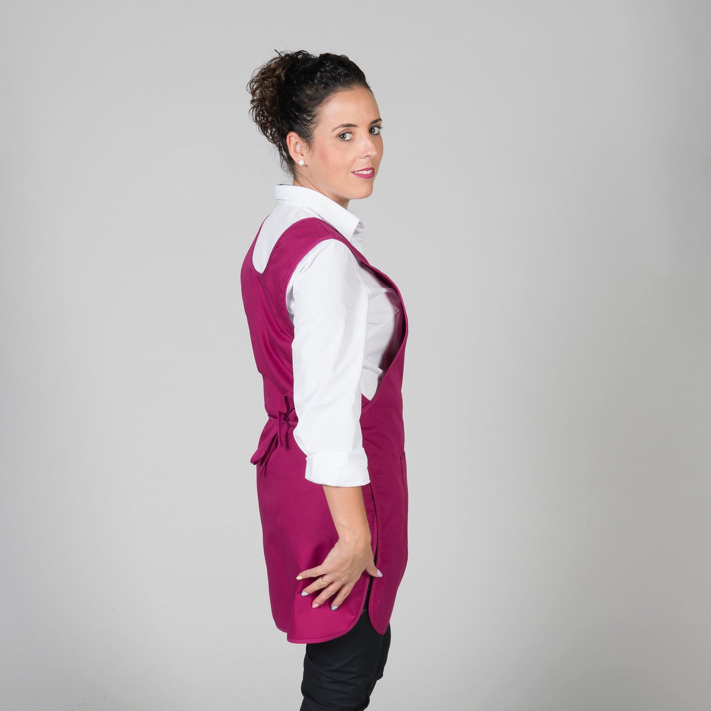CASULLA CON BOLSILLO SARGA POLIESTER REVERSIBLE