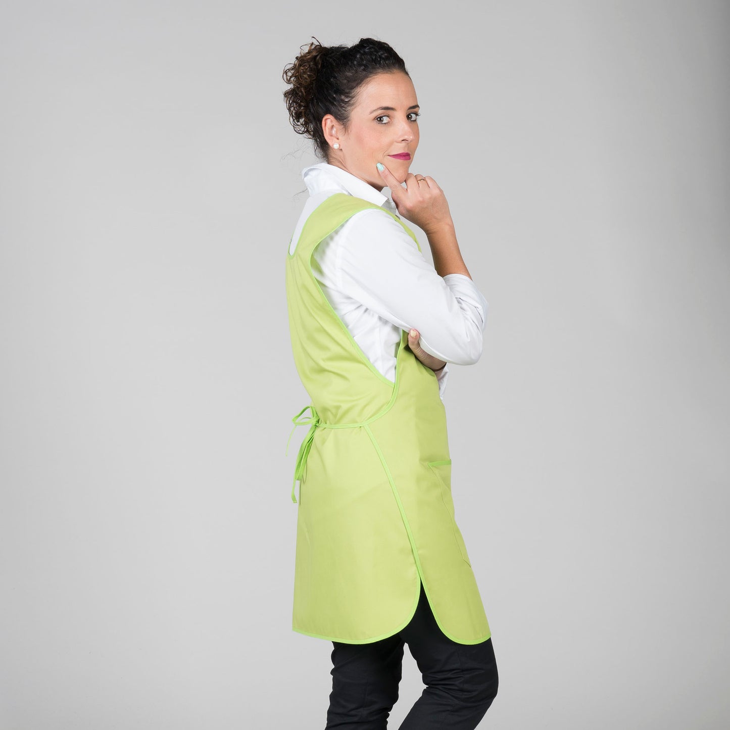 CASULLA CON BOLSILLO SARGA POLIESTER REVERSIBLE