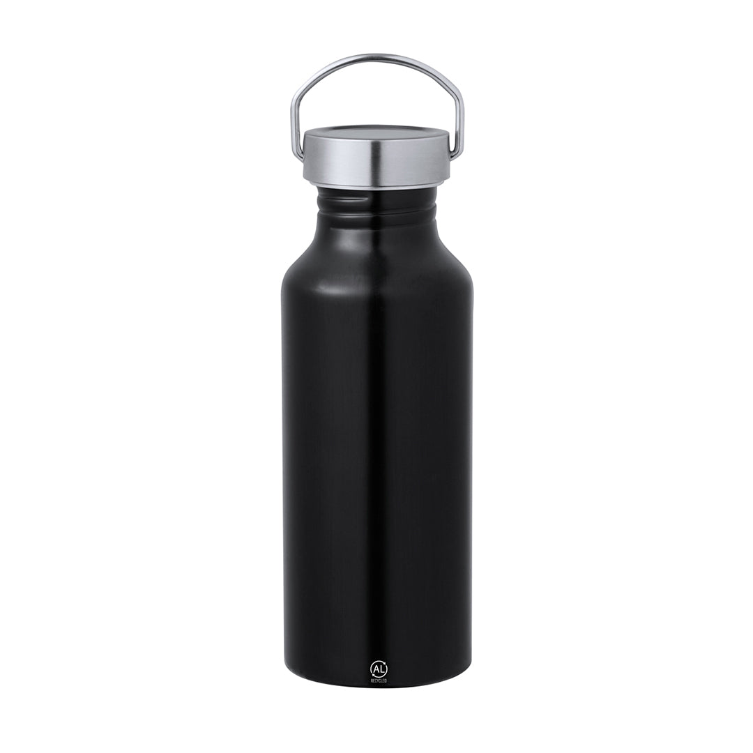 Bidón de 650 ml de capacidad, fabricado en Aluminio Reciclado de acabado brillo.