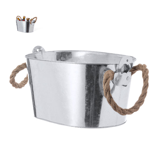 Fantástico cubo metálico de 6l de capacidad para conservar bebidas frías