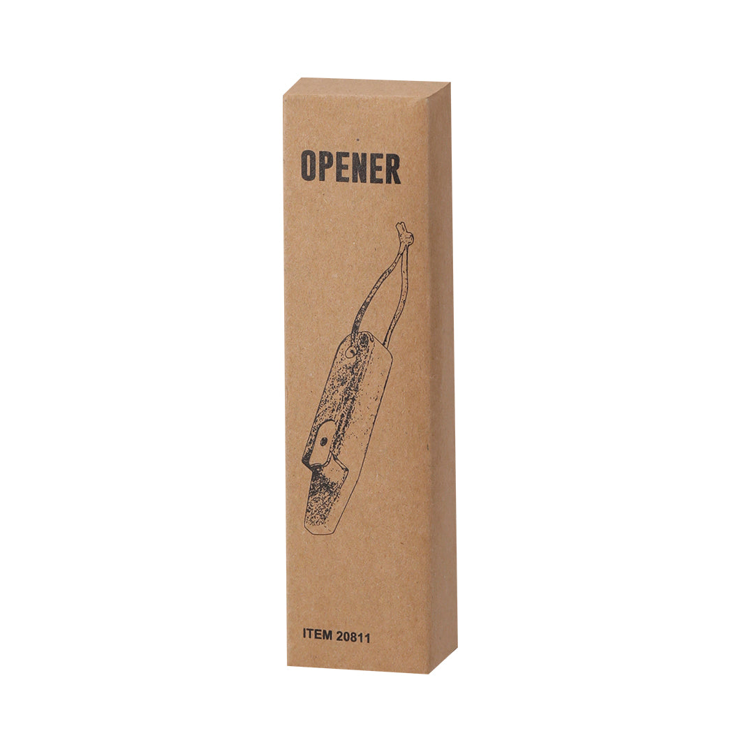 Original abridor de botellas en madera