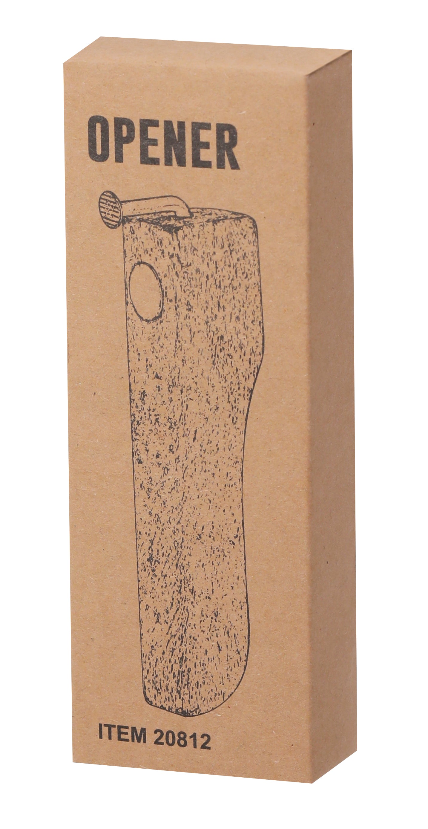 Original abridor de botellas en madera.