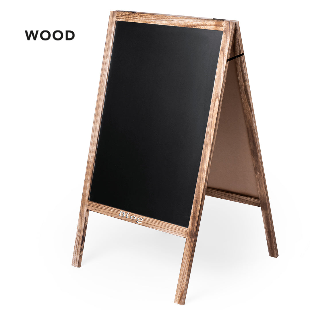 Versátil pizarra fabricada en madera