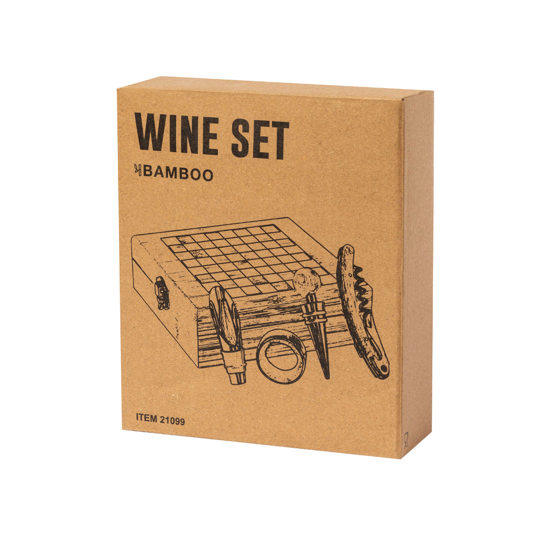 Original set de vinos ajedrez -piezas incluidas- acabado en bambú natural. (copia)