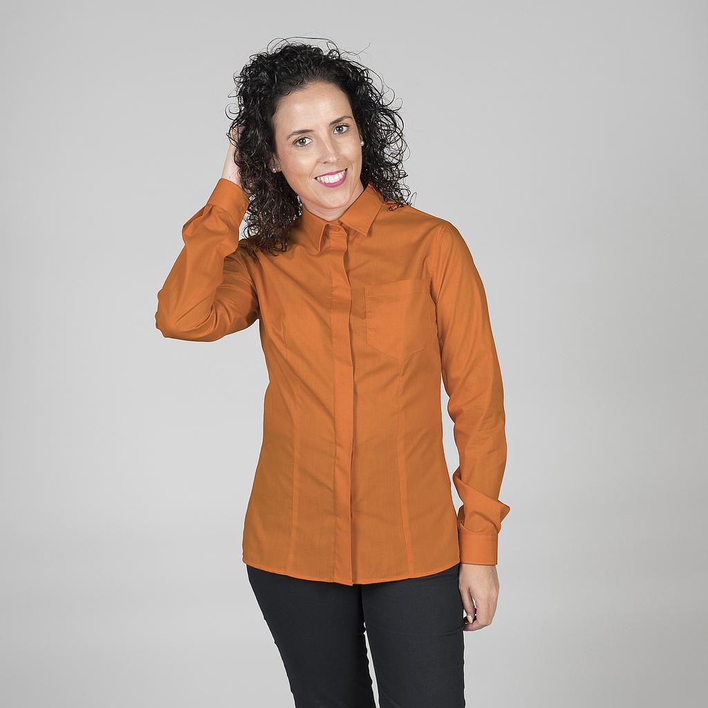 BLUSA MUJER BOTON OCULTO M/L