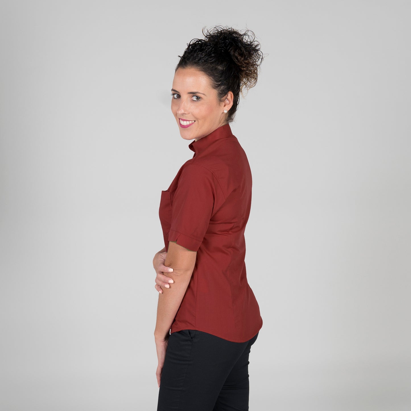 BLUSA MUJER C/MAO M/CORTA