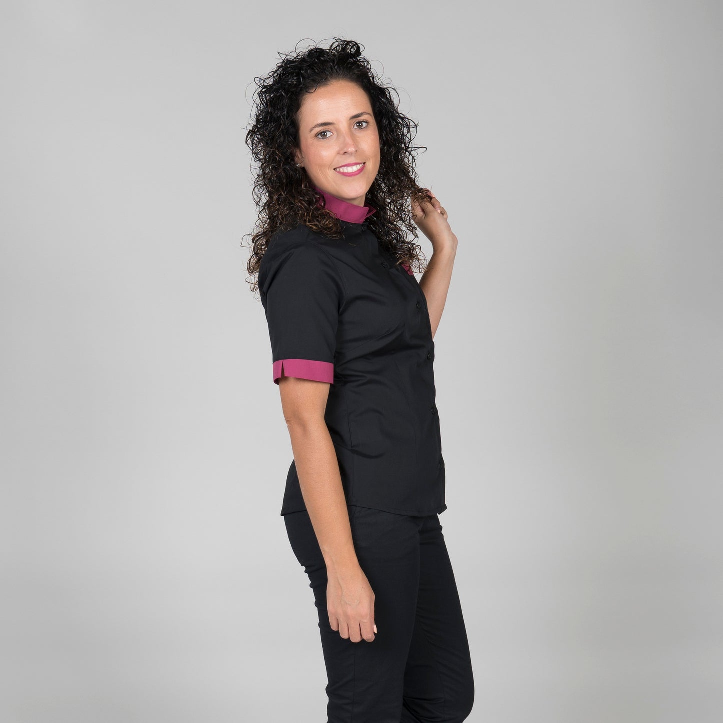 BLUSA MUJER C/MAO M/C COMBI
