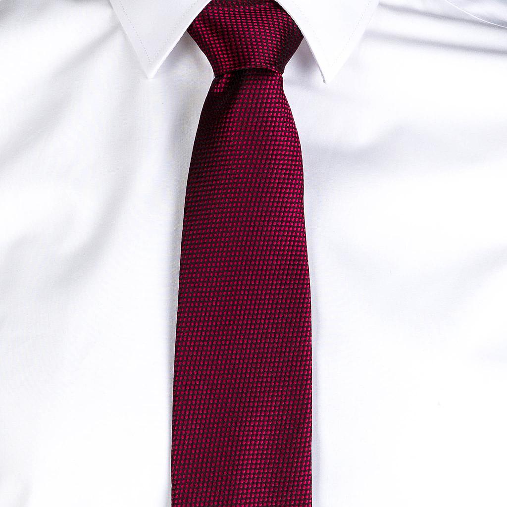 CORBATA SIN NUDO JACQUARD OJO DE PERDIZ