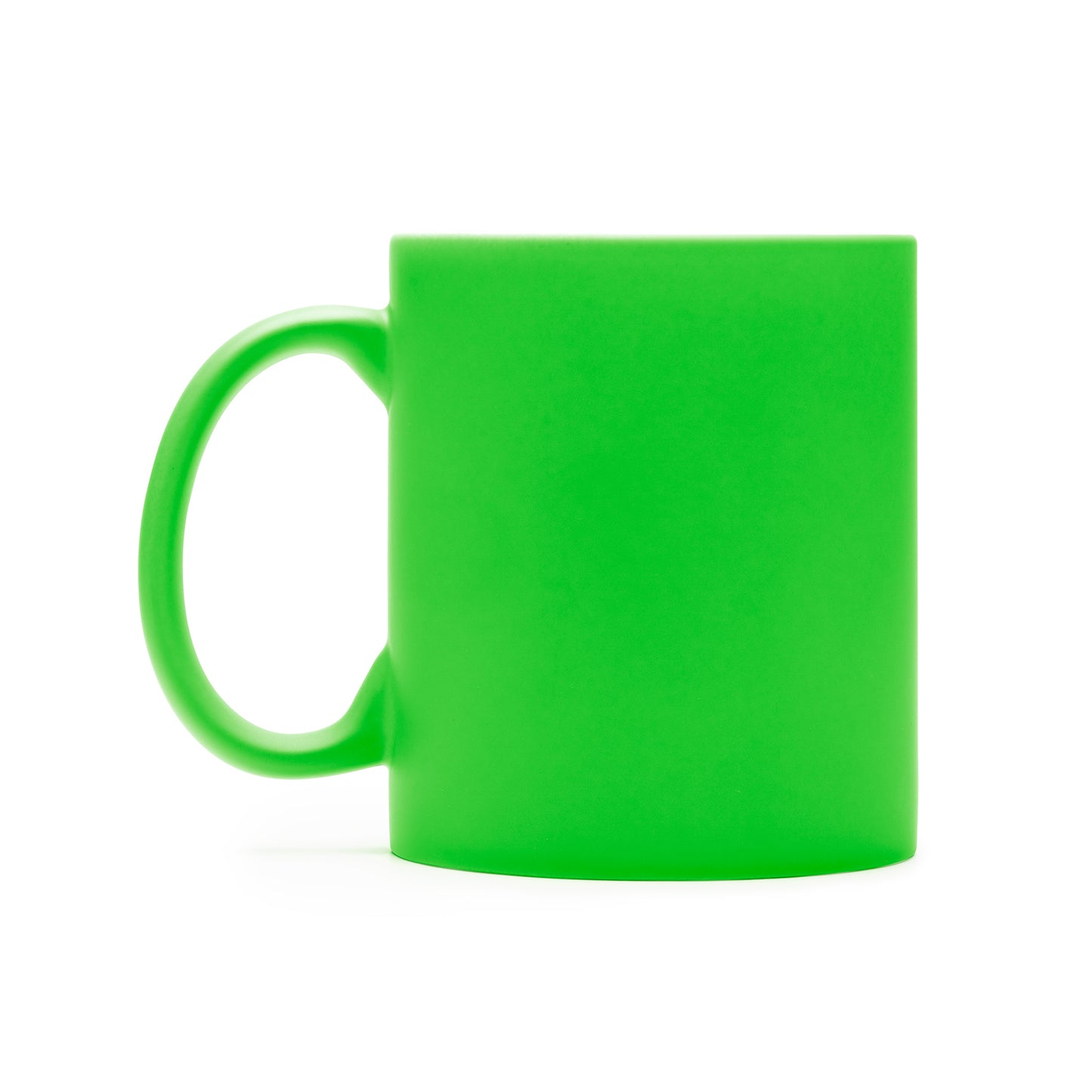 Taza promocional de cerámica ideal para marcaje láser con interior en blanco. Capacidad 350 ml.