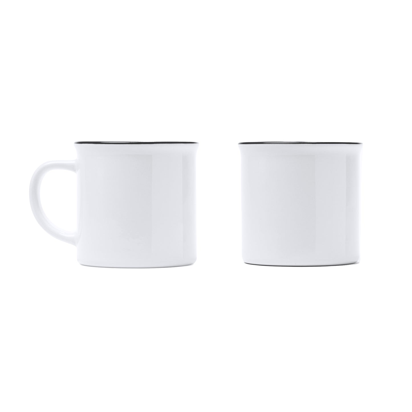 Taza de cerámica con diseño retro. Capacidad de 300 ml