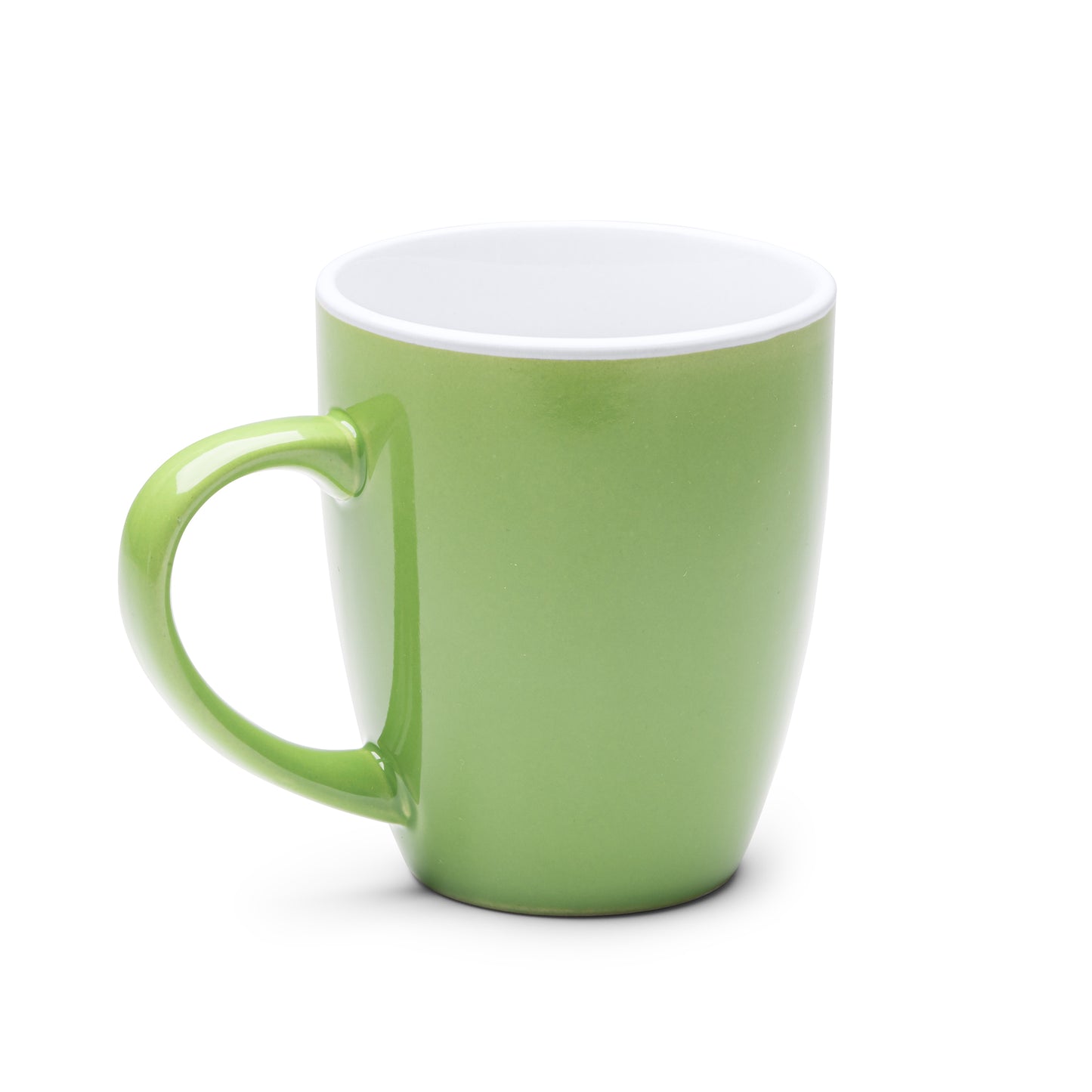 Taza de cerámica con esmalte a color. Capacidad de 300 ml