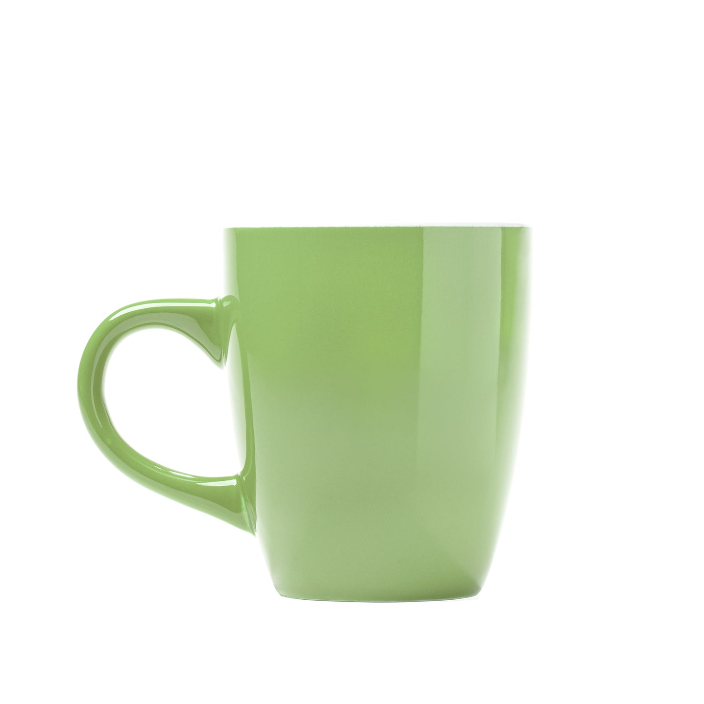 Taza de cerámica con esmalte a color. Capacidad de 300 ml