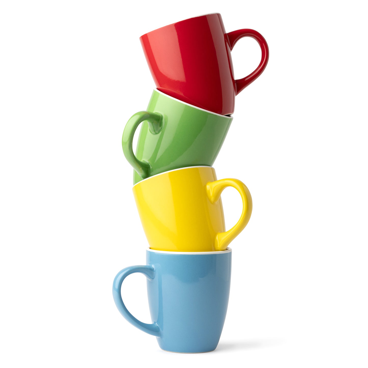 Taza de cerámica con esmalte a color. Capacidad de 300 ml