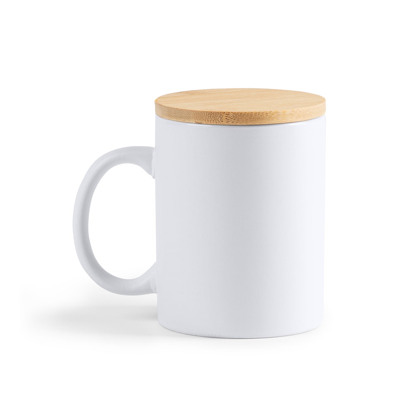 Taza de cerámica línea eco, con capacidad de 370 ml.