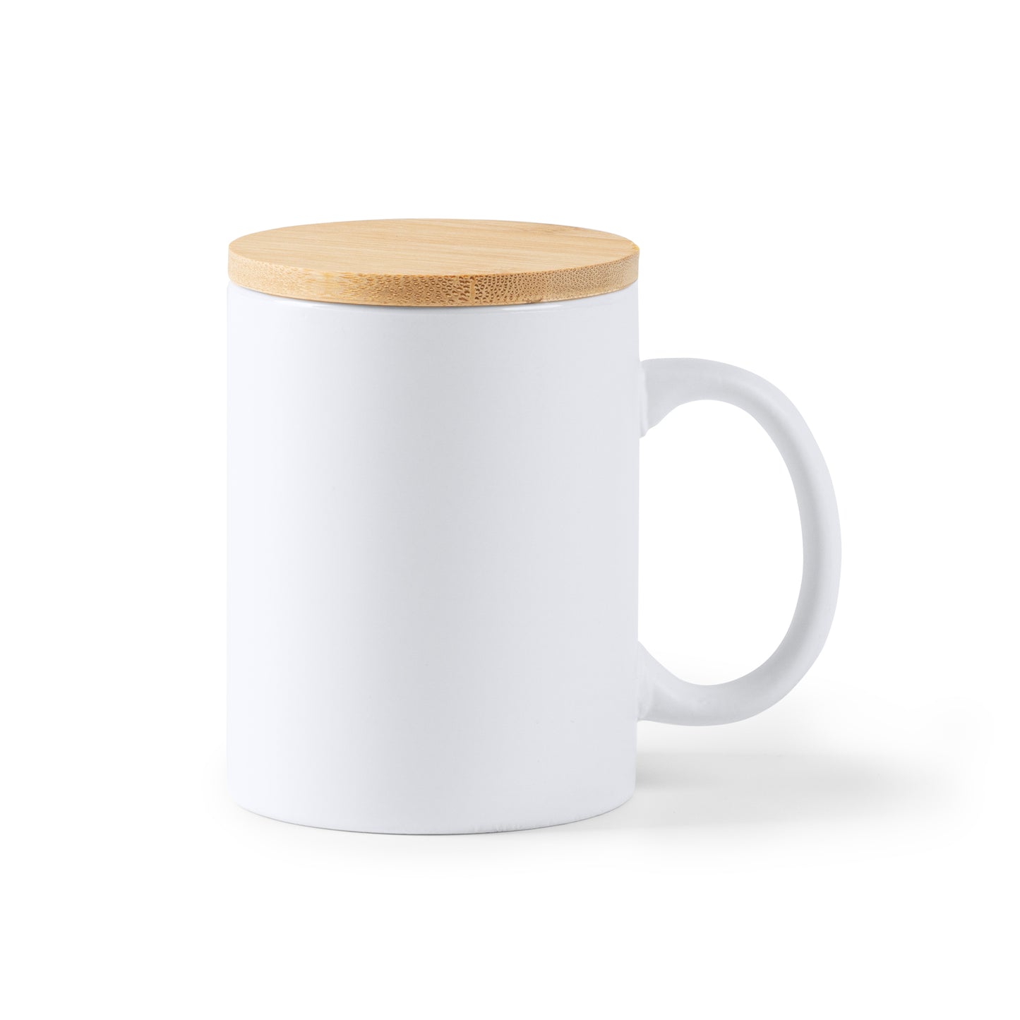 Taza de cerámica línea eco, con capacidad de 370 ml.