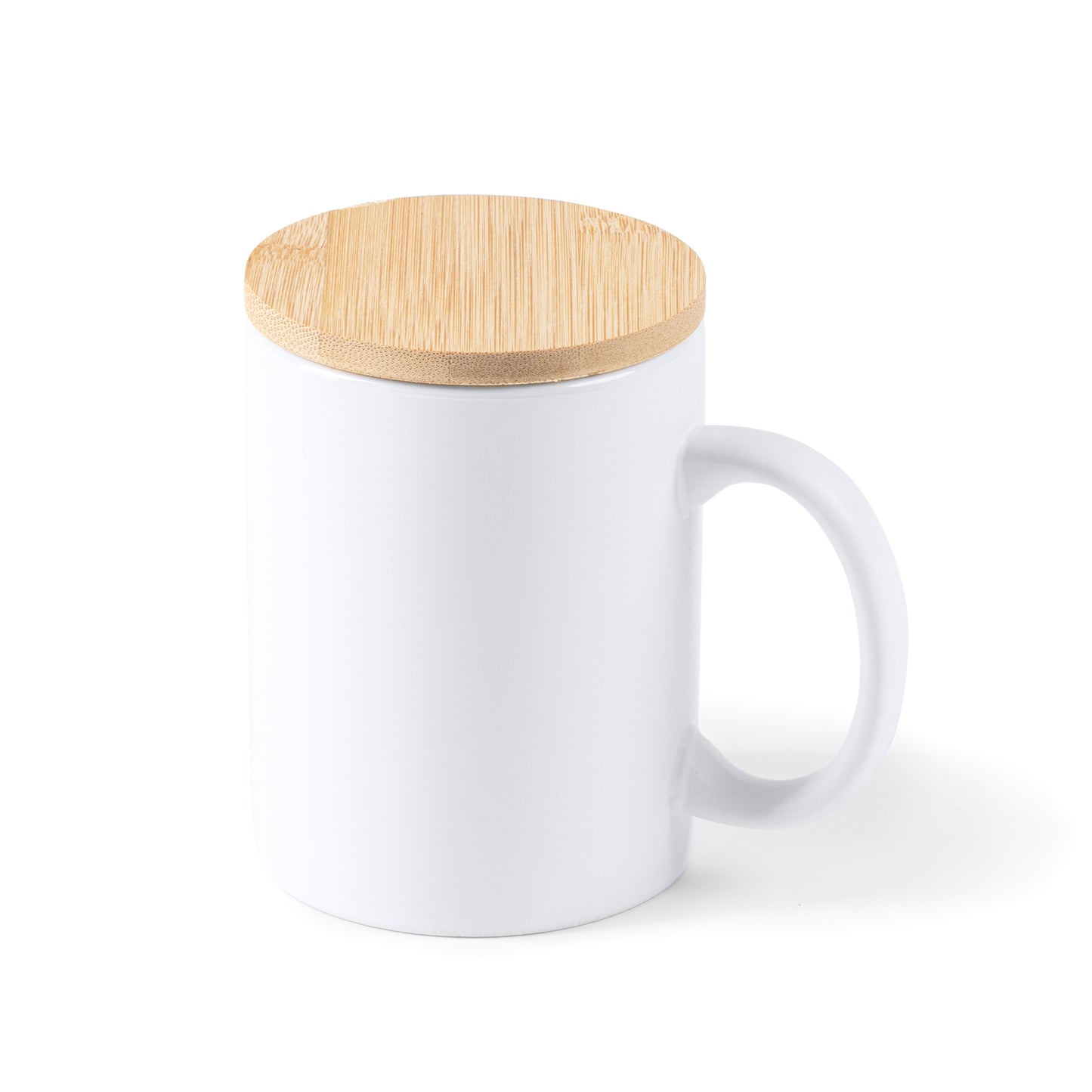 Taza de cerámica línea eco, con capacidad de 370 ml.