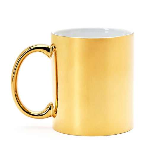 Taza de cerámica de 350 ml con diseño en acabado brillo