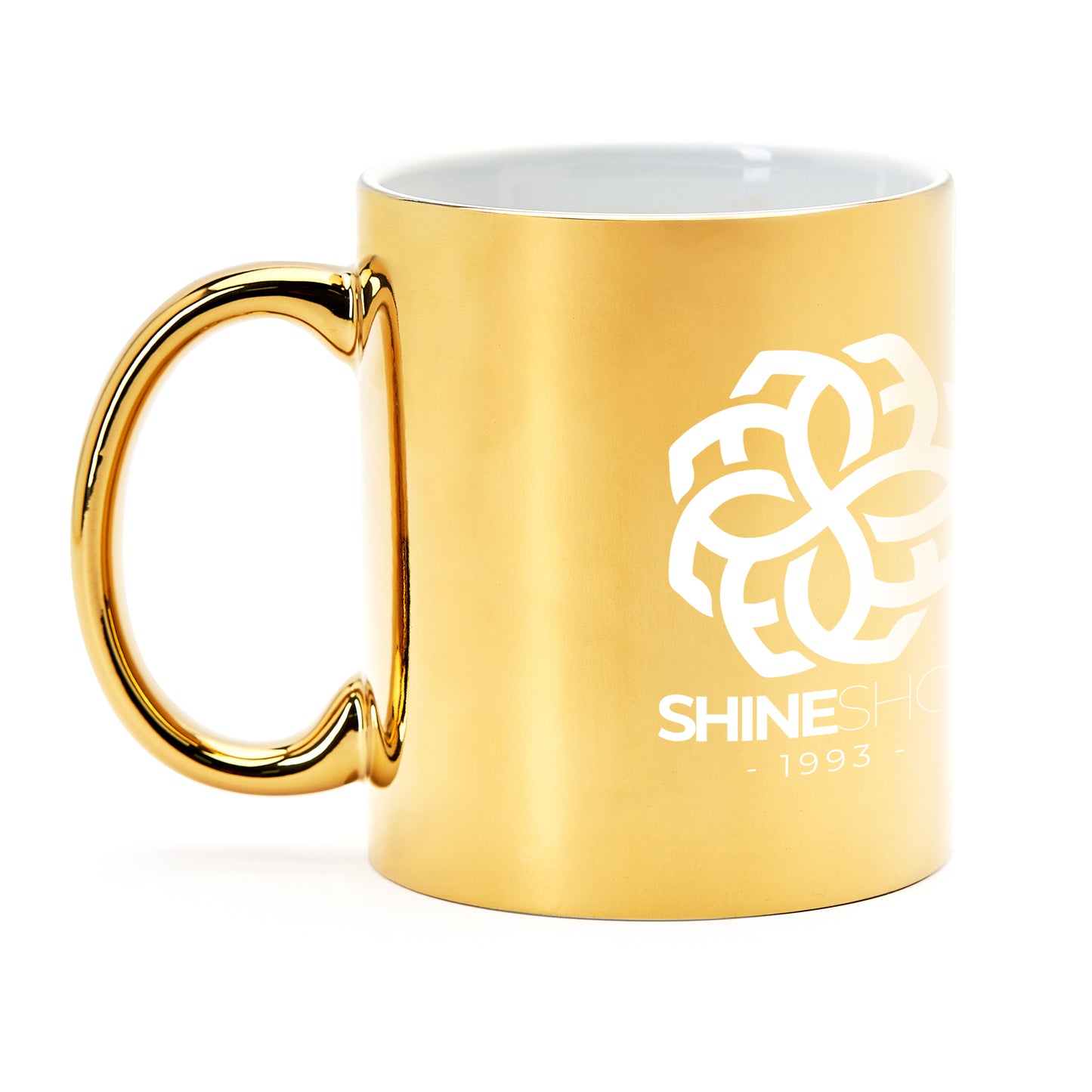 Taza de cerámica de 350 ml con diseño en acabado brillo