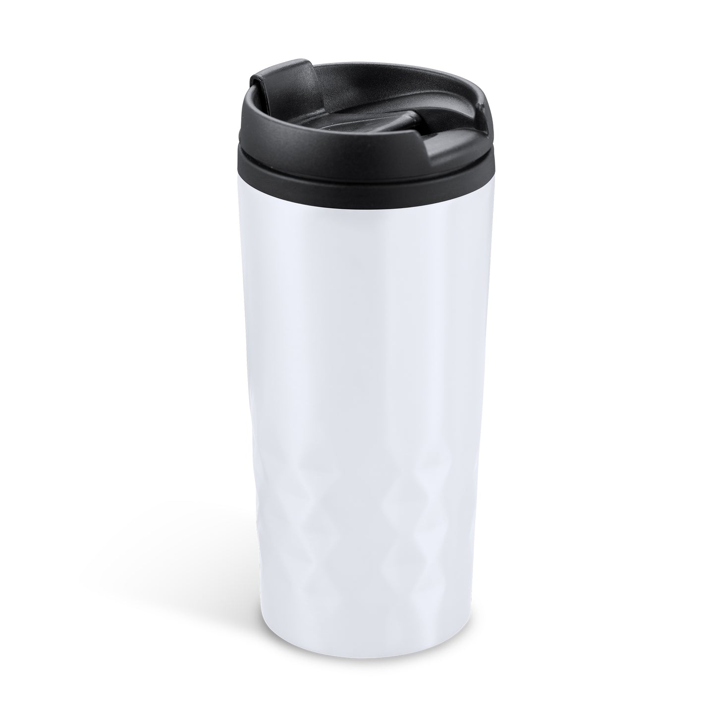 Vaso de acero inoxidable de 310 ml con tapa PP