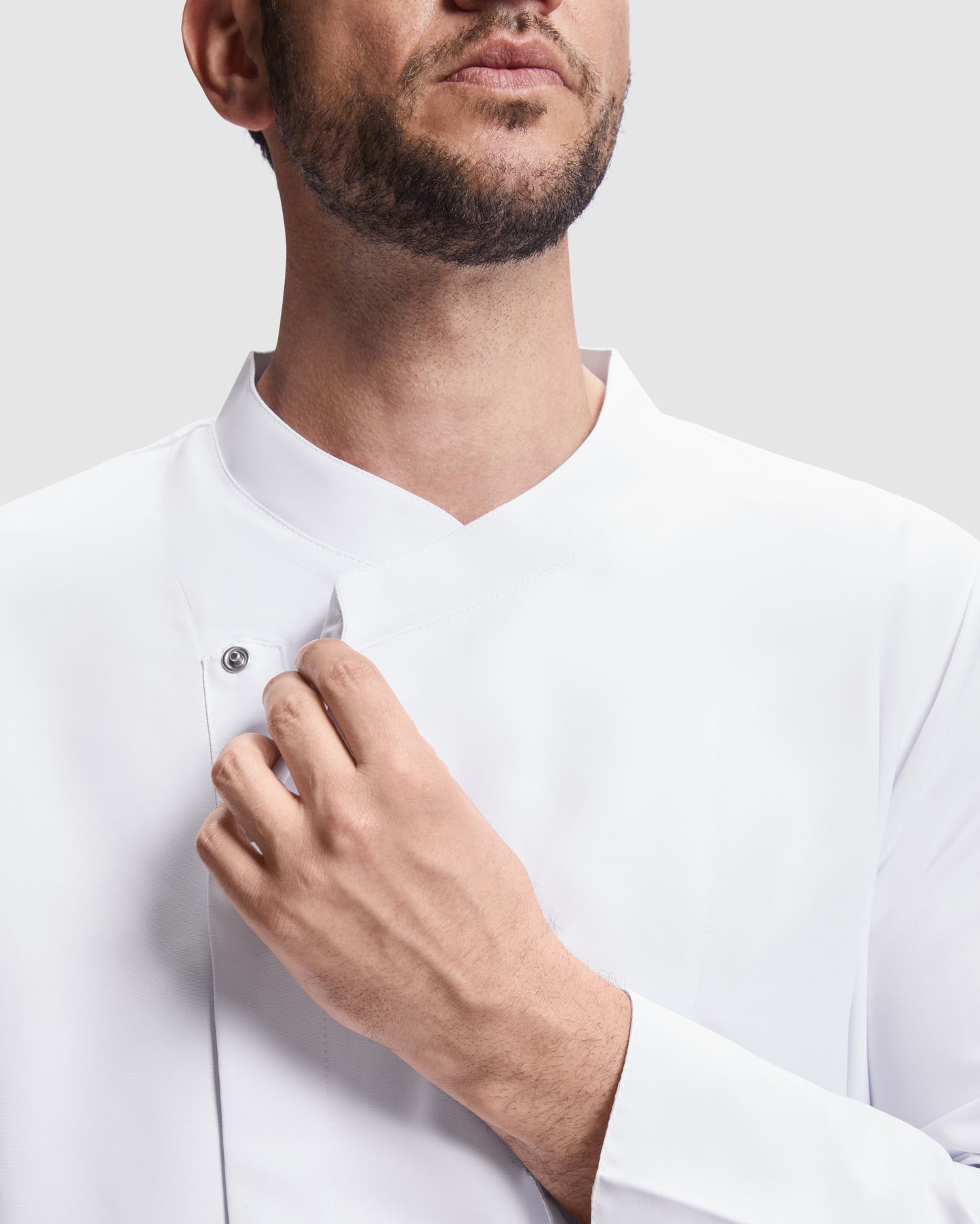 Chaqueta de cocina de manga larga.