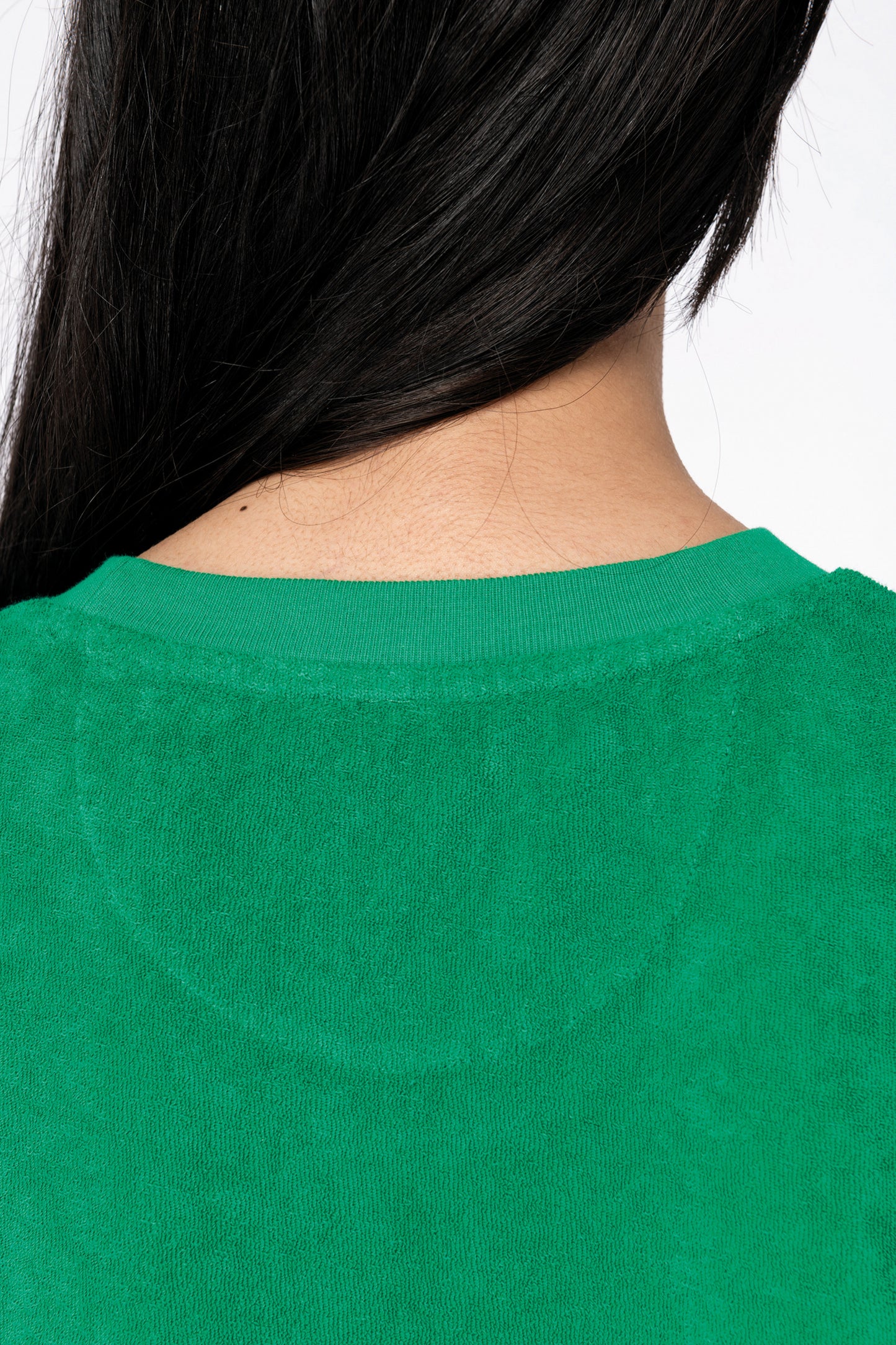 Camiseta ecorresponsable de rizo mujer OVERSIZE