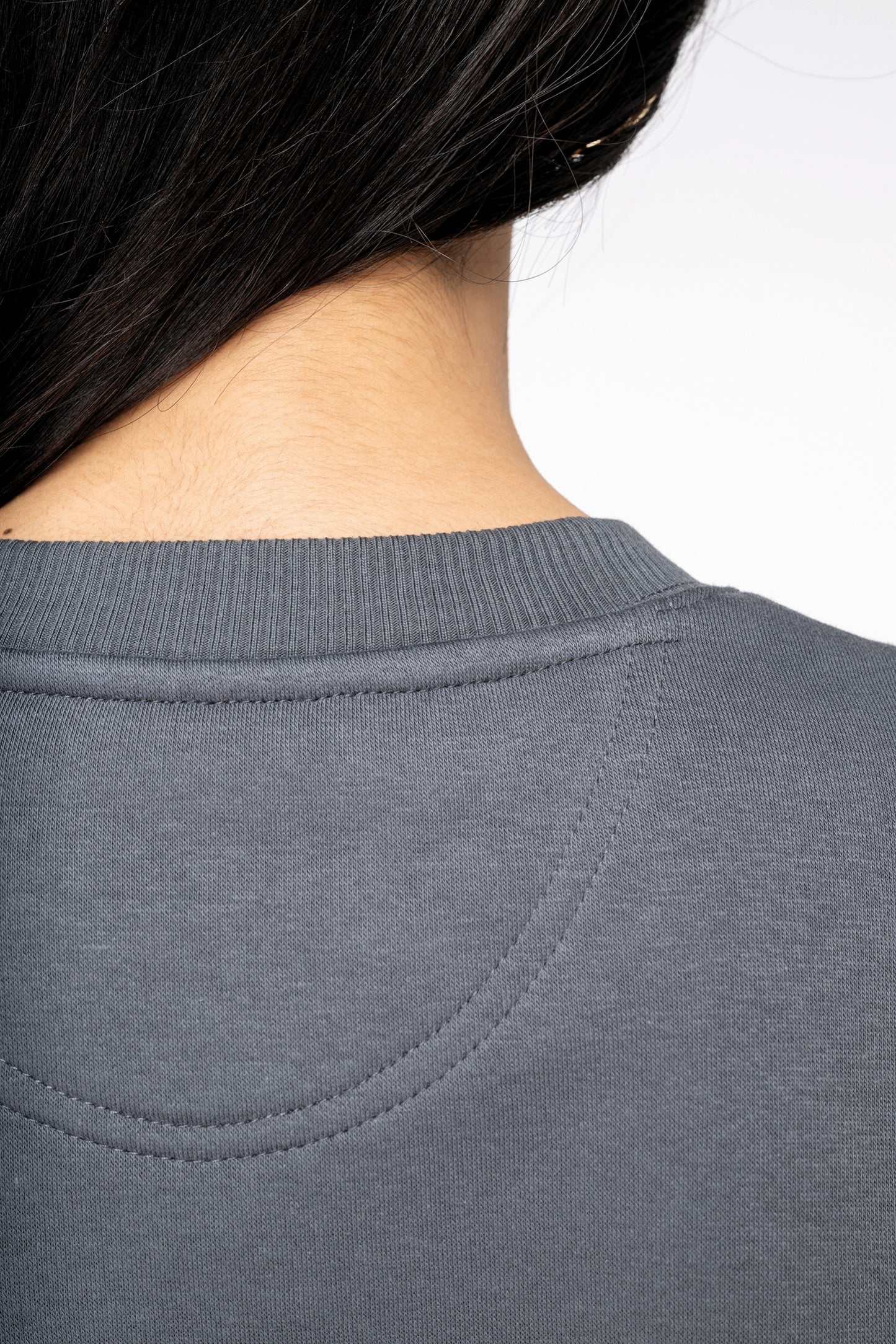 Sudadera ecorresponsable cuello redondo oversize unisex