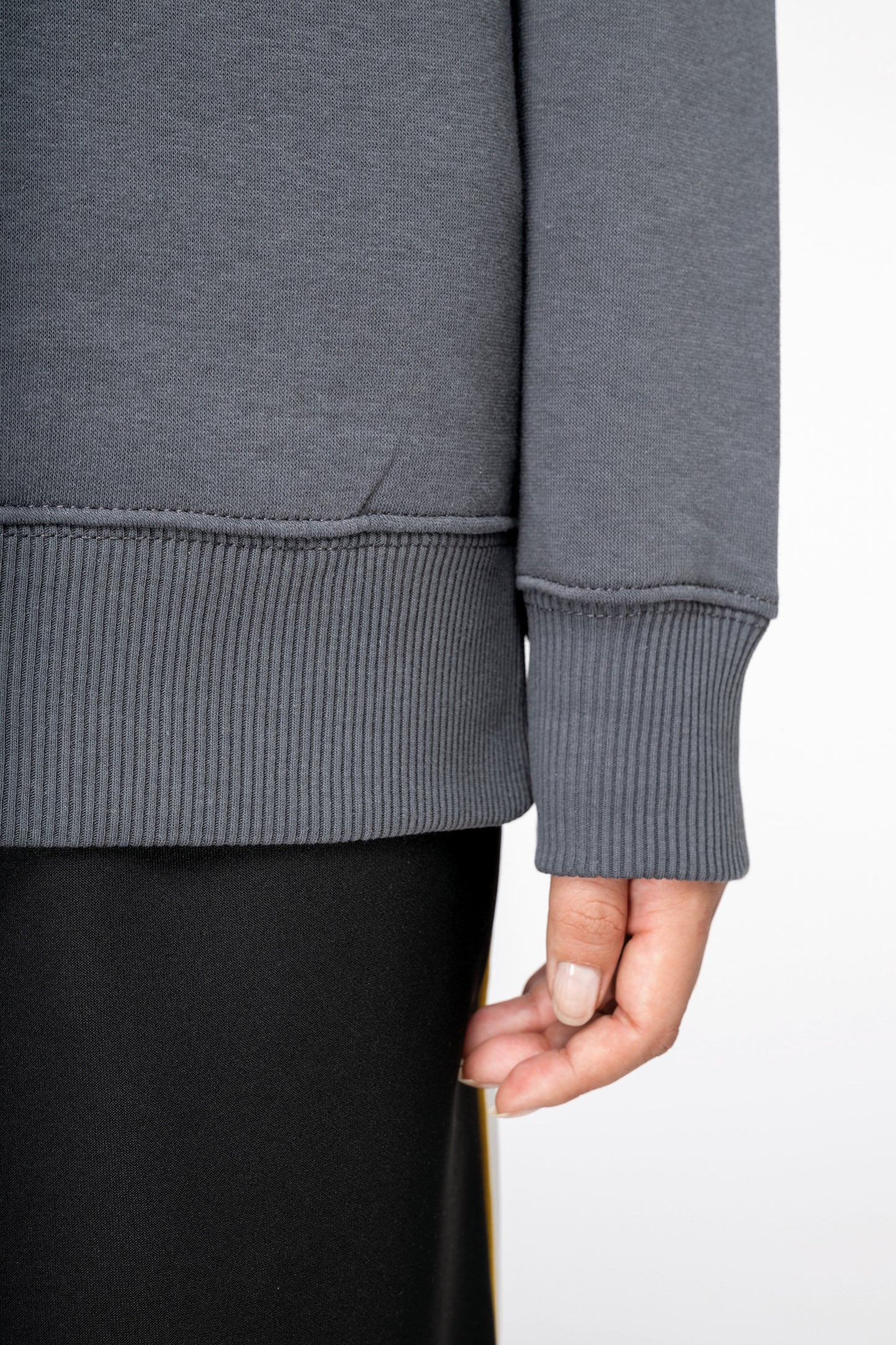 Sudadera ecorresponsable cuello redondo oversize unisex