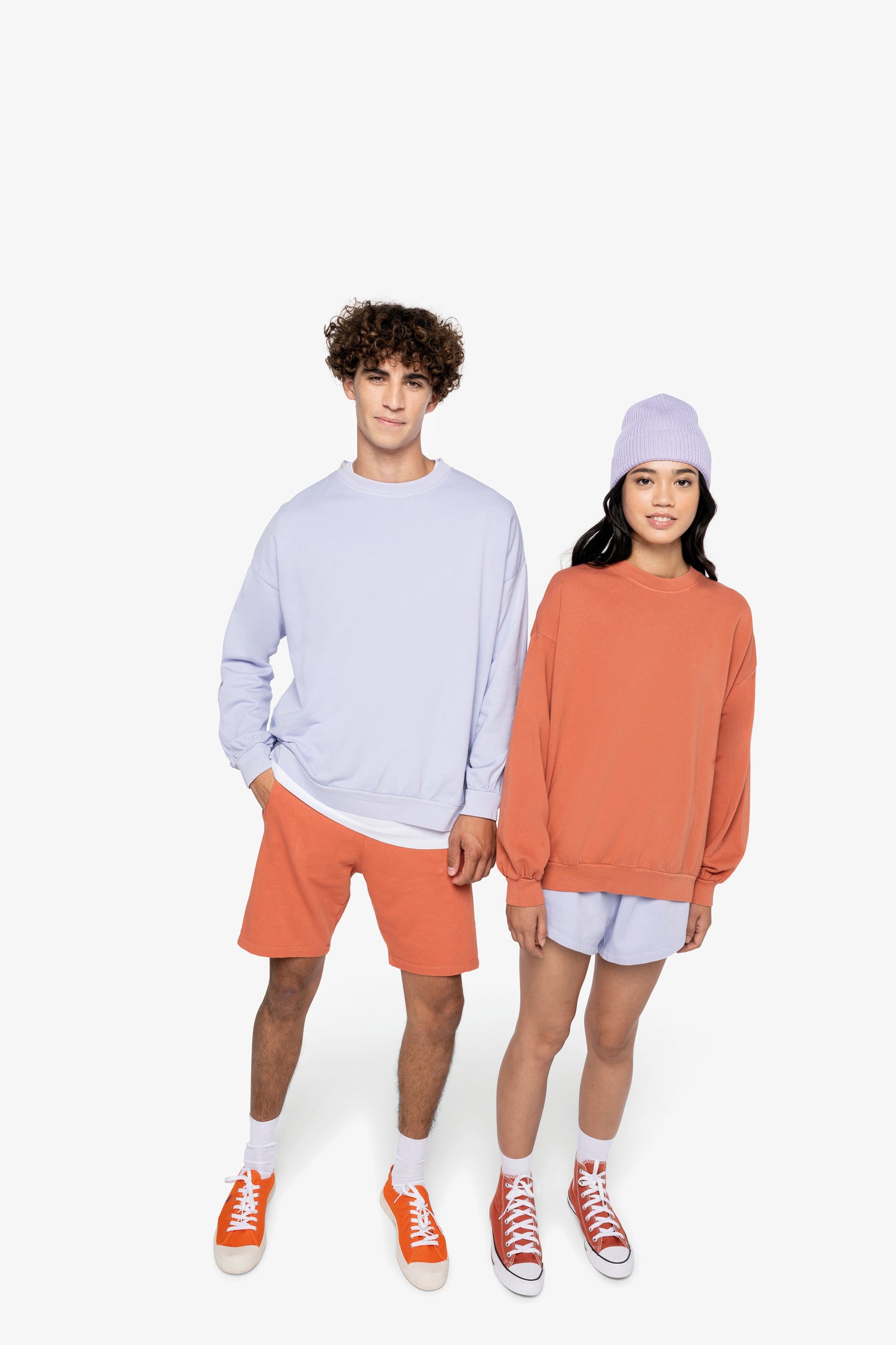 Sudadera ecorresponsable oversize French Terry unisex.