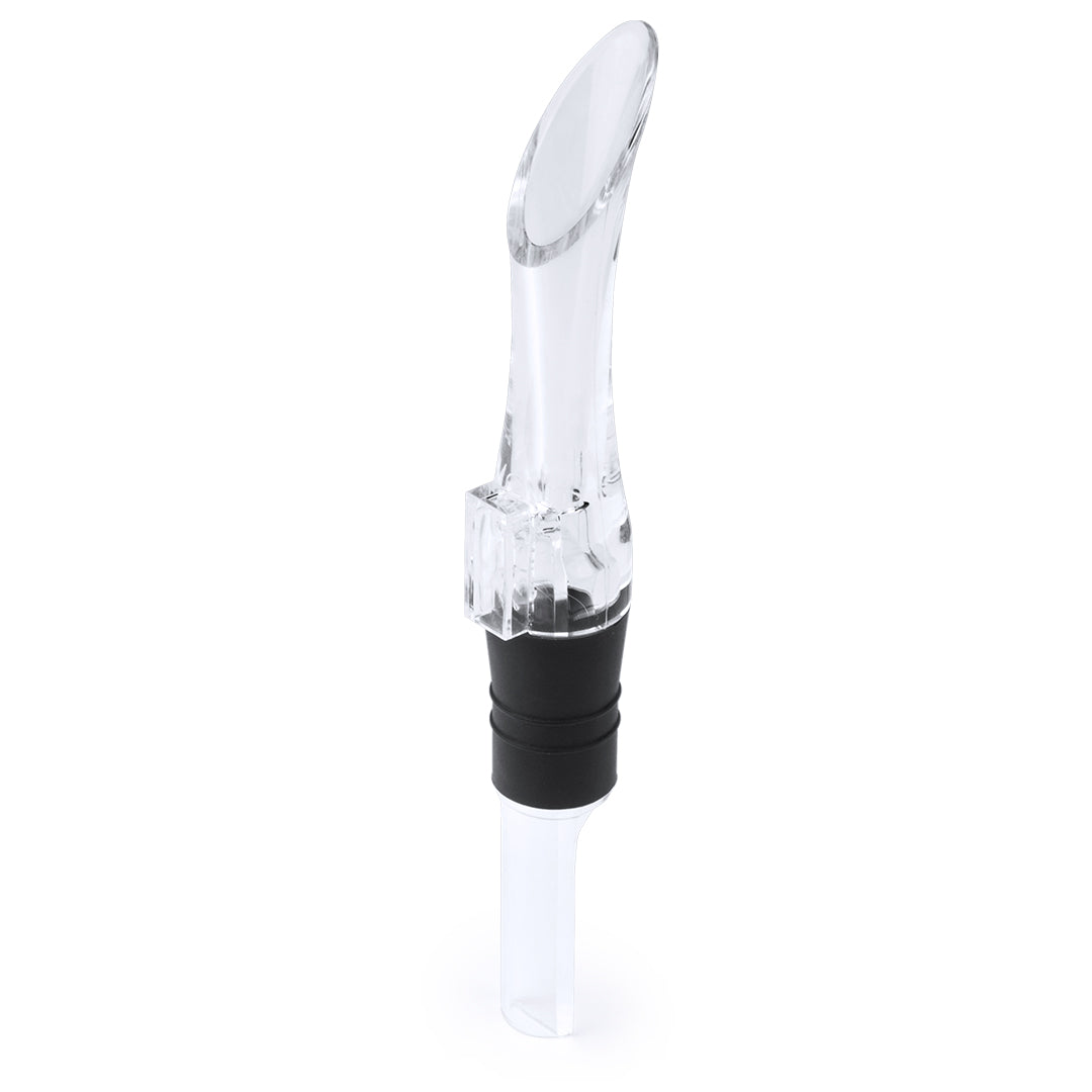 Aireador para vino con cuerpo en material acrílico